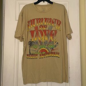 Zoe + Liv Summer of Love T-Shirt, L/XL, Grunge
